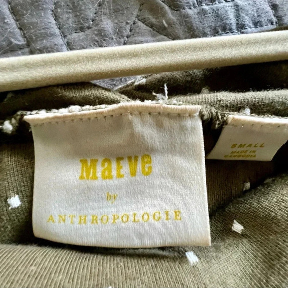 Anthropologie Maeve Venezia Textured Lace Olive Green Size‎ Small - Picture 9 of 13